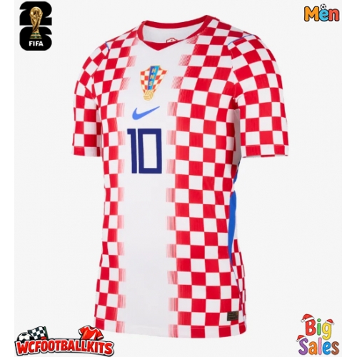 Croatia Luka Modric #10 Replica Home Stadium Shirt World Cup 2026 Short Sleeve
